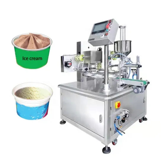 Ice Cream Rotating Cup Filling and Sealing Machine