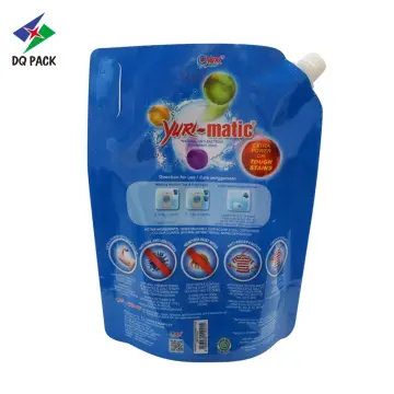 Customized Moisture Proof Stand Up Detergent Pouch with Spout