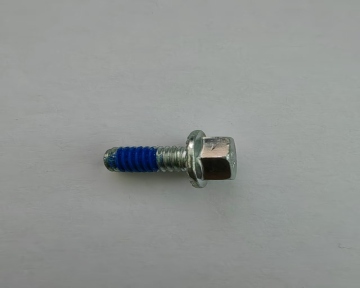 Blue Nylok Hex Flange Bolt