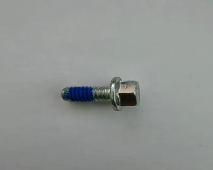 Blue Nylok Hex Flange Bolt