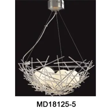 Newest decorative bird nest aluminium pendant lamp