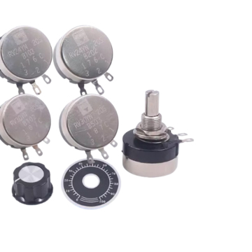RV24YN20S Single Coil Carbon Film Potentiometer: B102, B202, B502, B103, B203, B104 1K to 1M Ohm 0-100 Scale Knob