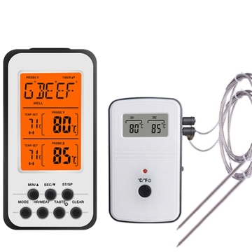 Wireless Meat Thermometer with Dual Probes for Grilling, Smoking, and BBQ