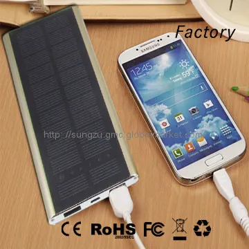 Smart solar laptop charger for iphone external battery charger
