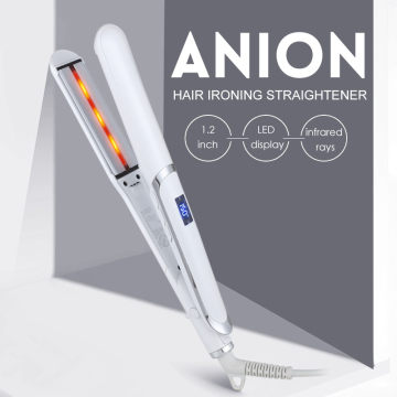 Infrared Ceramic Flat Iron Hair Straightener for Professional Salons