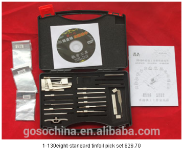 1-130 ten-standard tinfoil tools FOR LOCKSMITH EQUIPMENT GOSO LOCKSMITH CIVIL USED TOOLS