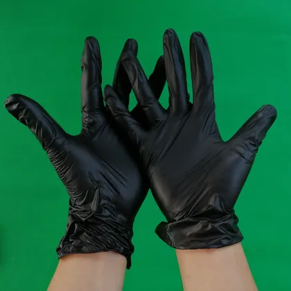 Black Vinyl Gloves