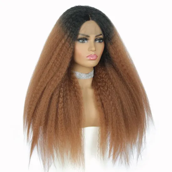 Wholesale curly afro wigs hight quality natural full lace synthetic lace wigs heat resistant