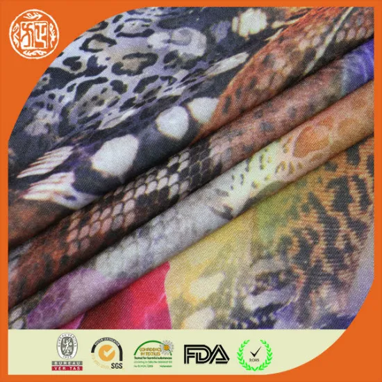 Factory price multi color digital print shark fabric