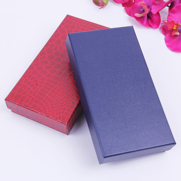 Leatherette Paper Wallet Gift Box Packaging for Necktie