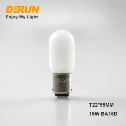 Custom Packaging BA15D Clear Frosted Refrigerator Lamps 10W-230V Incandescent Bulbs