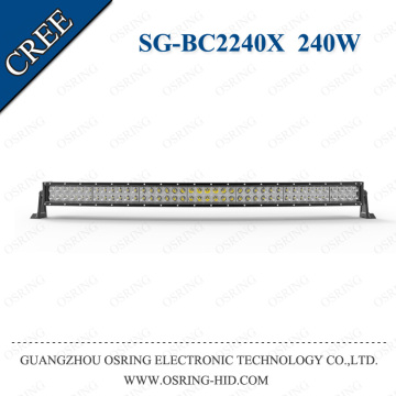 OSRING Newest car accessories 50 inch super bright auto curved car light bar led 240w