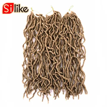 21 strands/pack Ombre Bobbi Boss Synthetic Crochet Braid Nu Locs 18"Goddess Crochet Faux Locs Premium Synthetic Crochet hair
