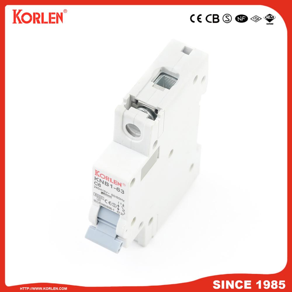 Miniature Circuit Breaker 4.5KA 63A 2P with CE