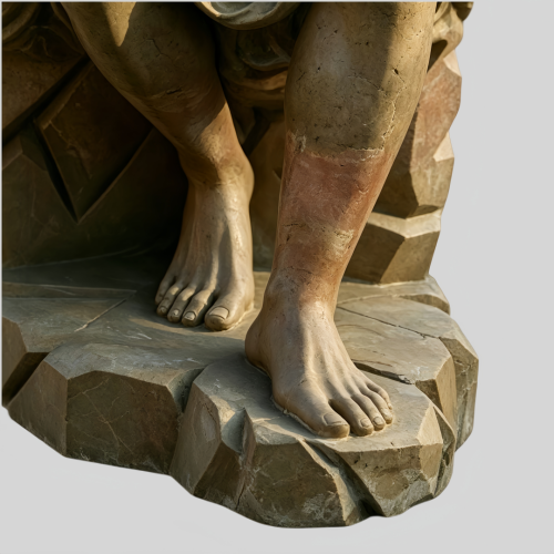 Outdoor Patio Antique Marble Figure
