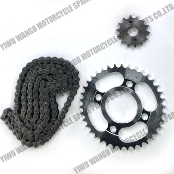 AKT125 EVO125 AK125 Motorcycle Sprocket Chain Set