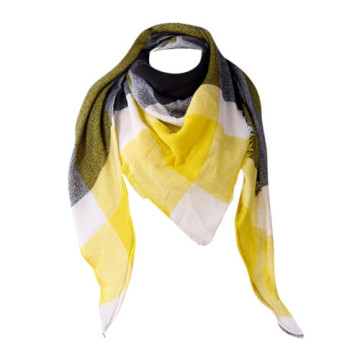 Soft Warm Tartan Cashmere Shawl Scarves: Scottish Plaid Blanket Scarves for Women