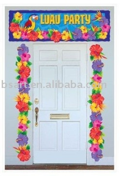 Curtain, Flower Lei, Grass Skirt