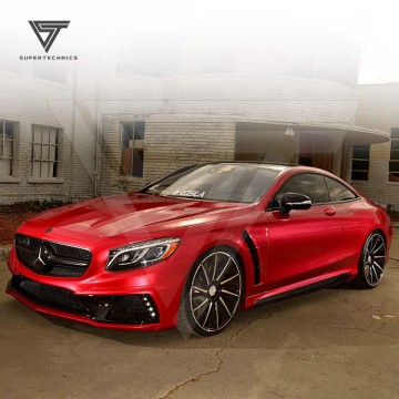 Kit corpo in fibra in fibra di carbonio in stile Black Black Wald per Mercedes-Benz Classe SLK R172 (2011-2014)