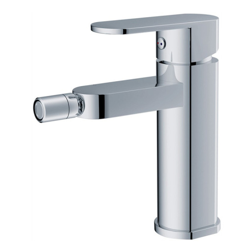 Special hot and cold deck mounted washbasin faucet
