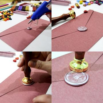 Adesivos personalizados de vedação de letra de envelope DIY