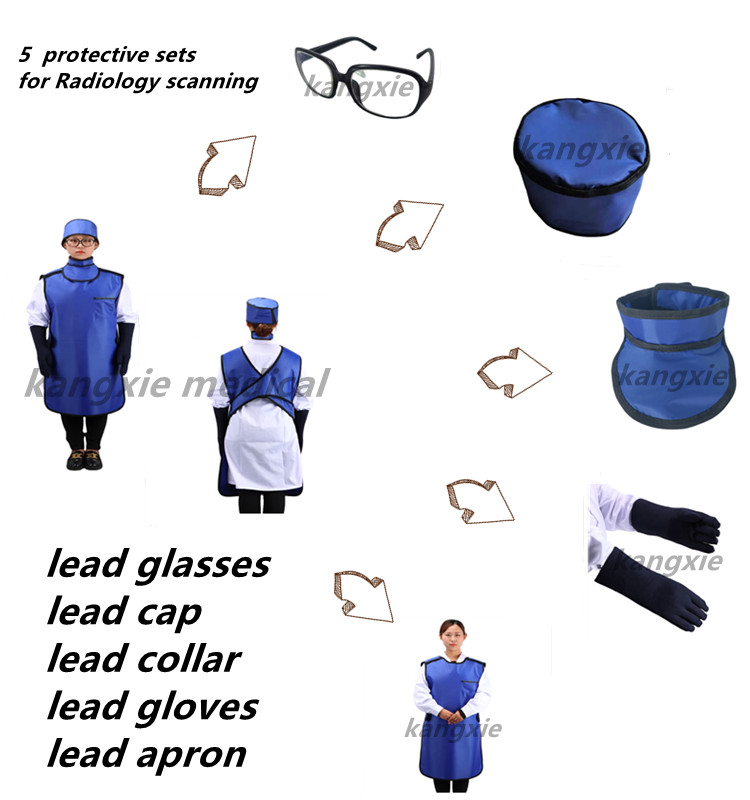 x ray lead apron 5 sets