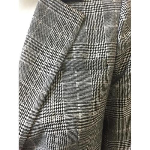 T/R yarn dyed check suit