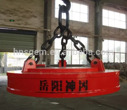 Circular Electromagnetic Lifting Magnets for Scrap