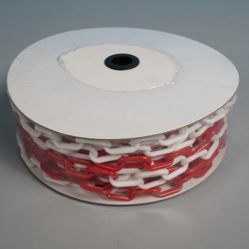 Multicolour Plastic Safety Link Warning Chains - 6mm/8mm, 25m/50m Rolls for Barricades