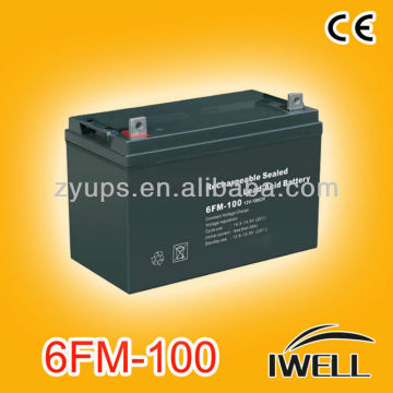 12V 100Ah rechargeable Gel lead acid battery for UPS inverter