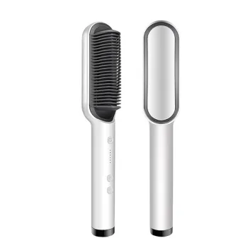 Hair Straightener Brush No Heat Electric Permanent