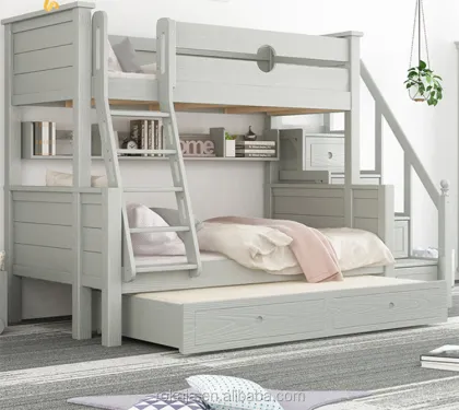 Funky Bunk Beds with Slide - Solid Wood Children & Adult Cabin Beds for Boy & Girl Bedrooms