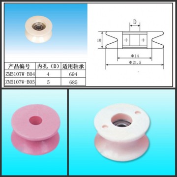 Ceramic Idler Pulley for Textile, Yarn, Wire Winding Mechinery