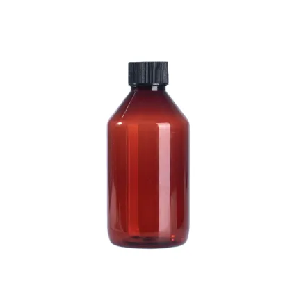60ml & 100ml Pet Plastic Cough Syrup Bottles with Childproof Lid, Screw Cap, and Pump for Medicine Syrup Packaging