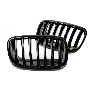 GROSS BLACK GRILLE SINGOLA SINGOLA MEGLIO BUMPER COLOR ANTERIORE MESH per BMW X5 E70/X6 E71 2008-2014