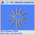 PC300-7 için ekskavatör yedek parça filtresi 207-60-61250