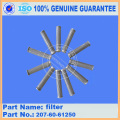 excavator spare parts filter 207-60-61250 for PC300-7