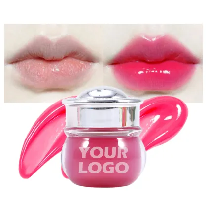 Strawberry Tinted Vegan Lip Balm - Moisturizing Lip Mask & Sleeping Mask