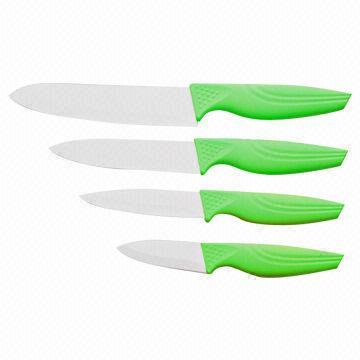 Ceramic Knives, 94.5% Zirconium Oxide Blade, Ergonomically Shape, ABS + TPR Handles, Color Request