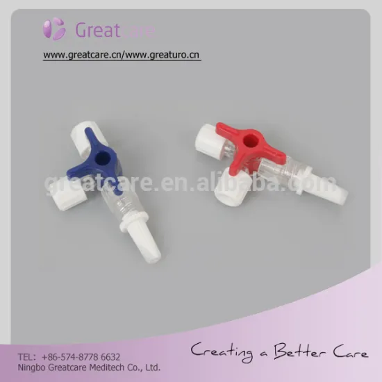 heparin cap & medical disposable PVC three-way stopcock with extension tube