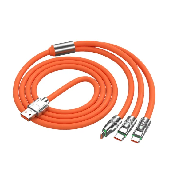 3in1 2in1 6A 120W USB Fast Charger Cable - Micro USB & Type-C for Huawei, Samsung, Xiaomi