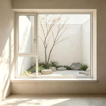 Ventana abatible de aluminio 6063-T5