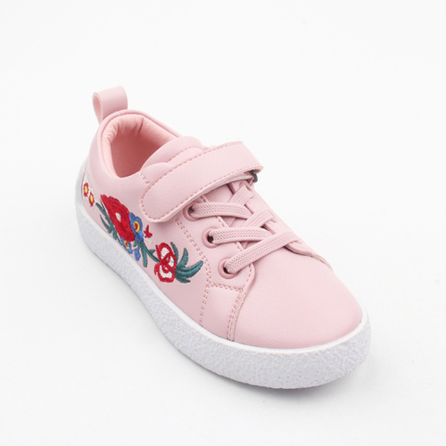 Black Casual Children Shoe Pink And Black And White Casual Shoes Factory