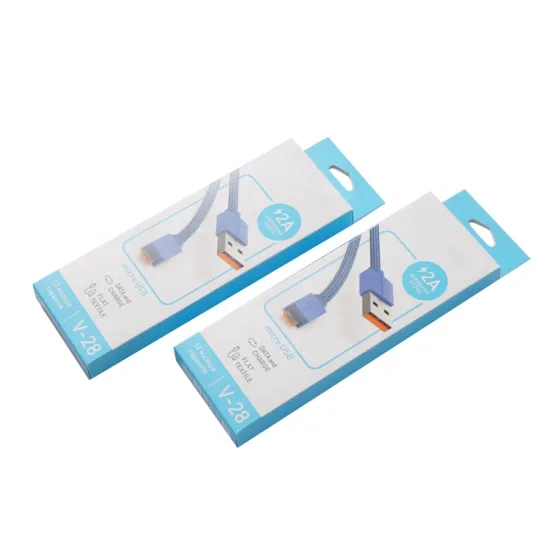 Customized High-Quality Charger Carton with Hook for Retail Packaging
