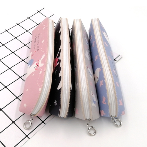 Pu Leather Pencil Case Custom colorful animal style alpaca PU pencil case Factory