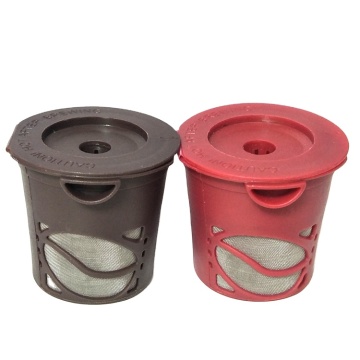 2 Pack Reusable Stainless Steel Coffee Capsules with Refillable Plastic Filters