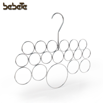 China Exporters Delicate Texture Metal Scarf Hanger with 11 holes