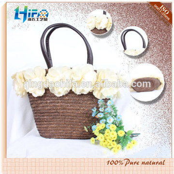 Make Beach Bag Straw With PU Handle