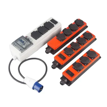 ZNPON 16A Schuko Plug to Industrial Socket Adapter