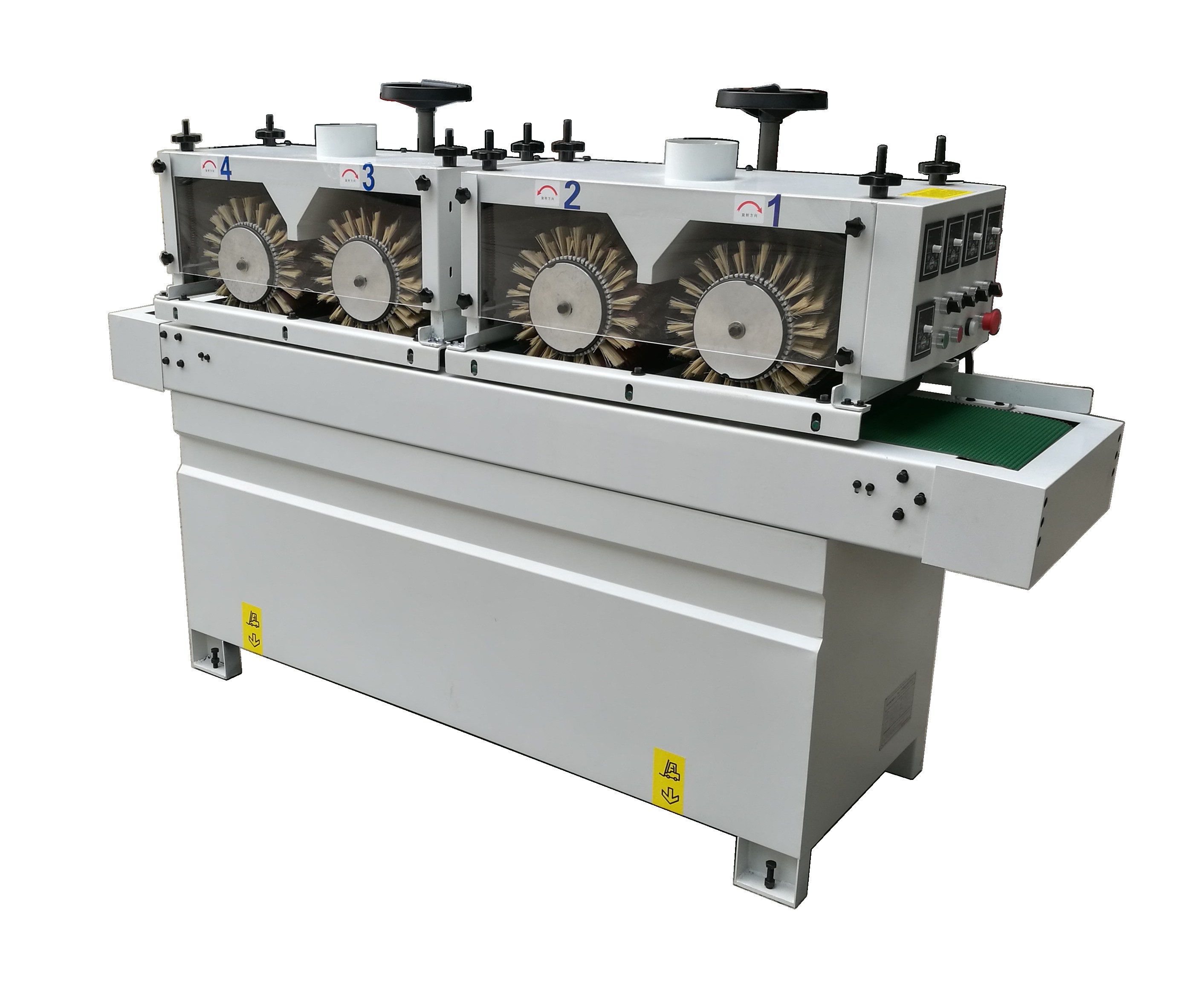 Narrow-material brush sanding machine